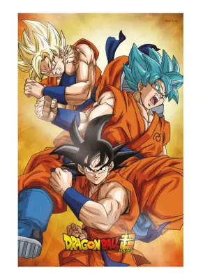 Poster Dragon Ball Super champa goku states 38x58cm 3d